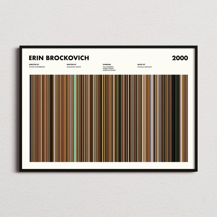 Erin Brockovich Movie Barcode Poster