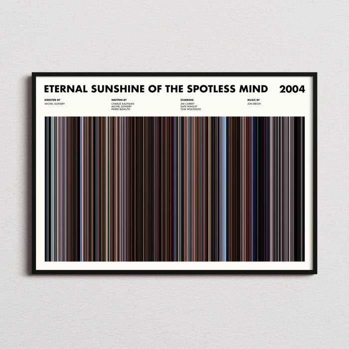 Eternal Sunshine Of The Spotless Mind Movie Barcode Poster
