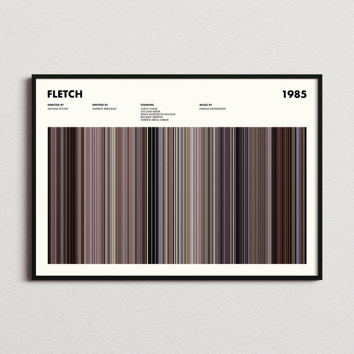 Fletch Movie Barcode Poster