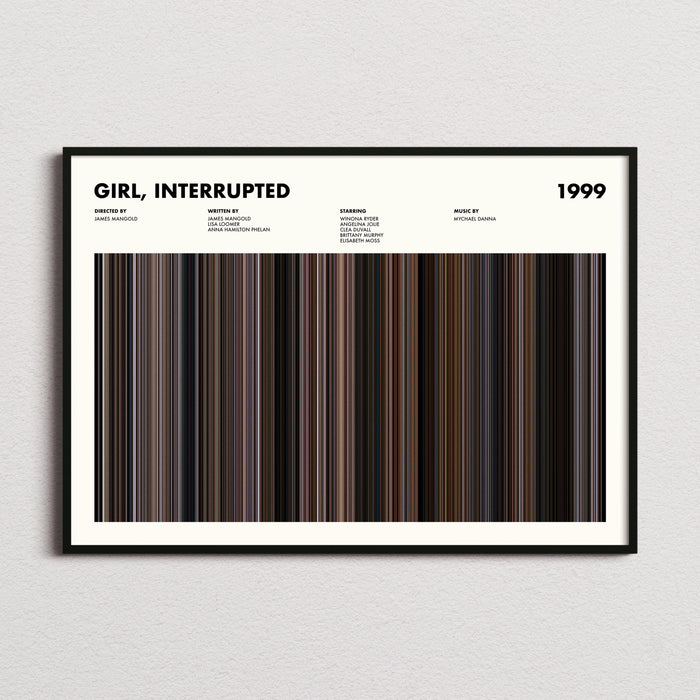 Girl Interrupted Movie Barcode Poster