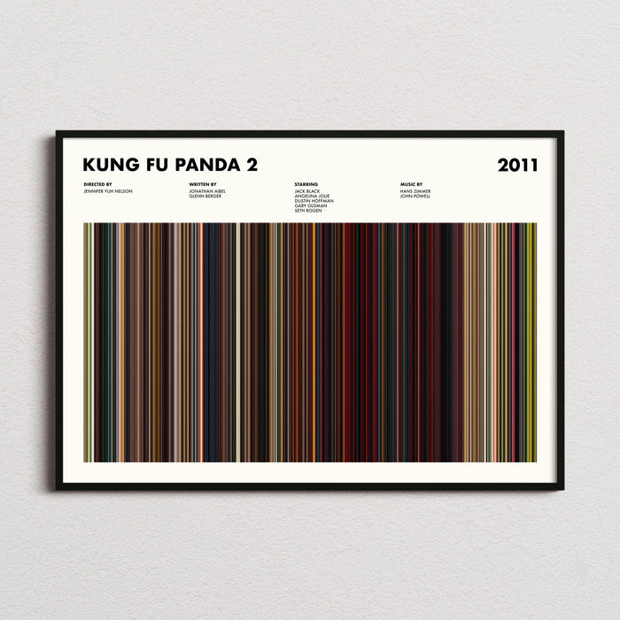 Kung Fu Panda 2 Movie Barcode Poster