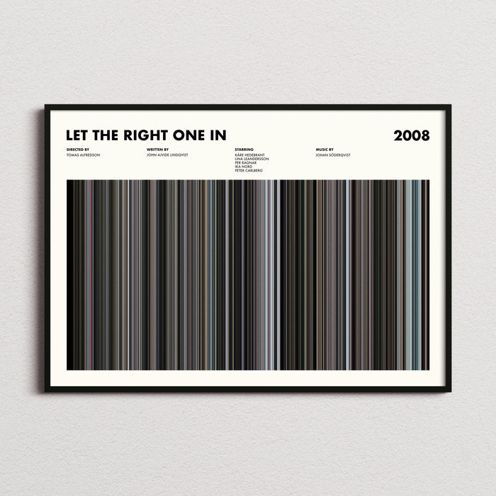 Let the Right One In Movie Barcode Poster