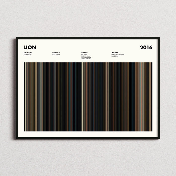 Lion Movie Barcode Poster