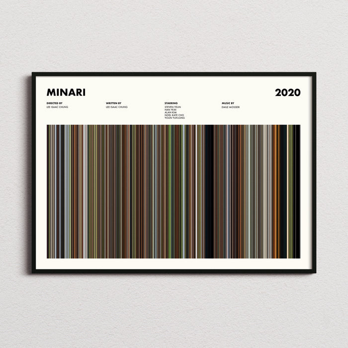 Minari Movie Barcode Movie Barcode Poster