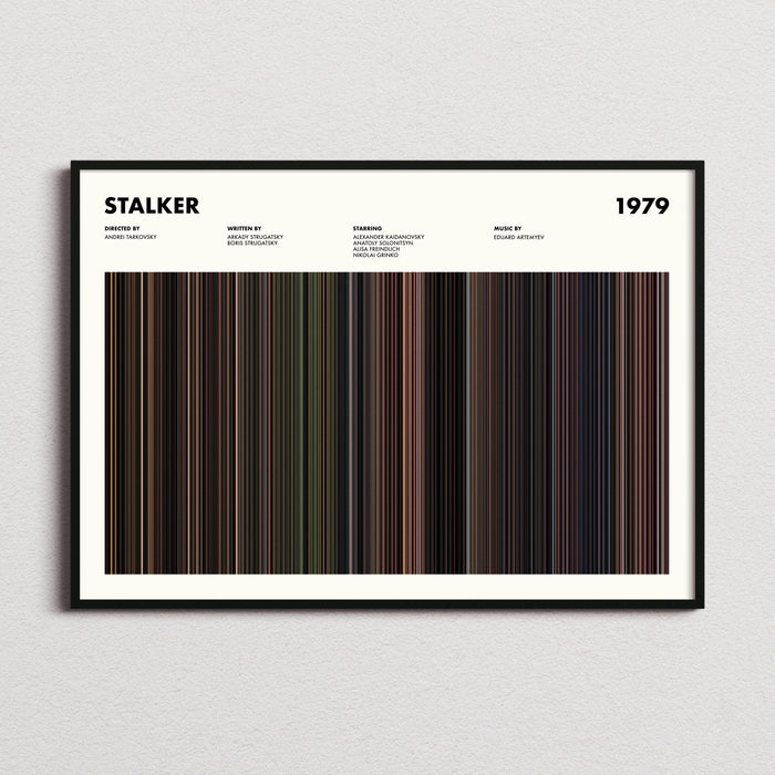 Stalker Movie Barcode Movie Barcode Poster