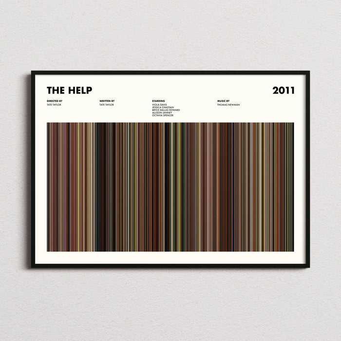 The Help Movie Barcode Poster