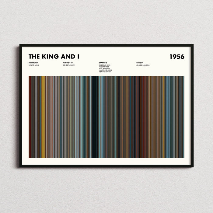 The King And I Movie Barcode Movie Barcode Poster