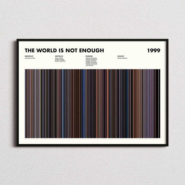 The World Is Not Enough Movie Barcode Poster