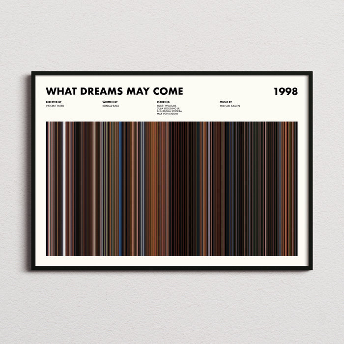 What Dreams May Come Movie Barcode Poster