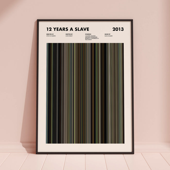 12 Years A Slave Movie Barcode Poster