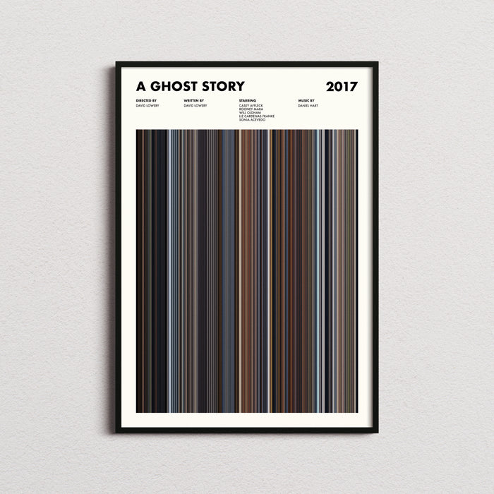 A Ghost Story Movie Barcode Poster
