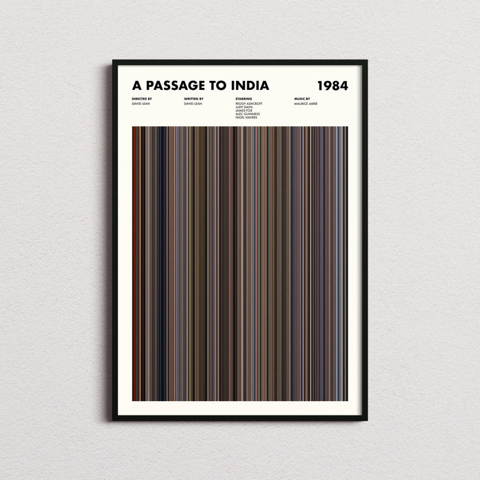 A Passage to India Movie Barcode Poster