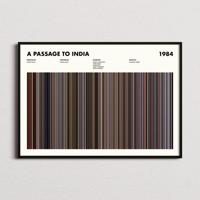 A Passage to India Movie Barcode Poster