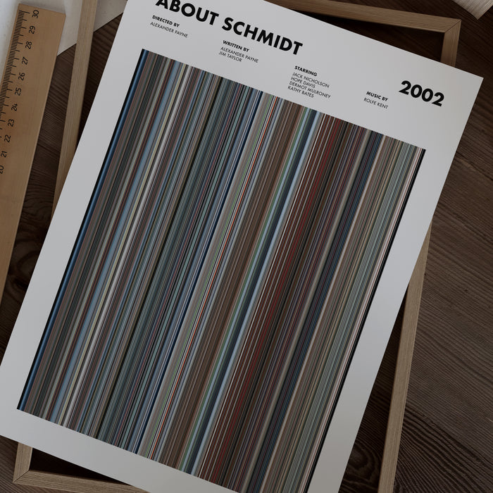 About Schmidt Movie Barcode Poster