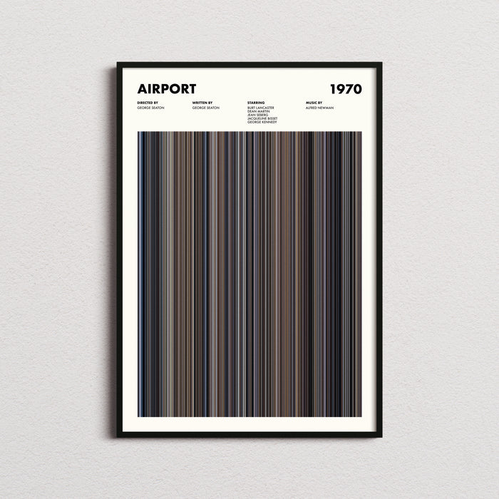 Airport Movie Barcode Poster