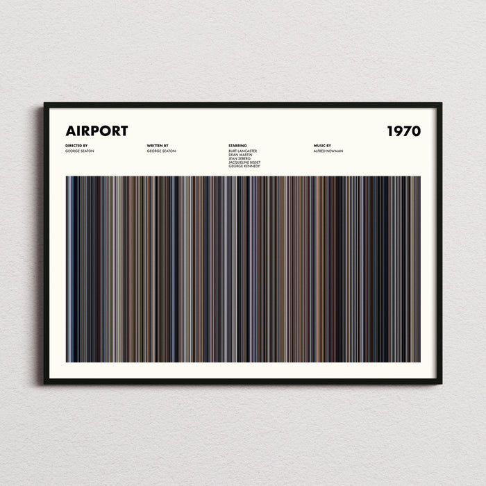 Airport Movie Barcode Poster