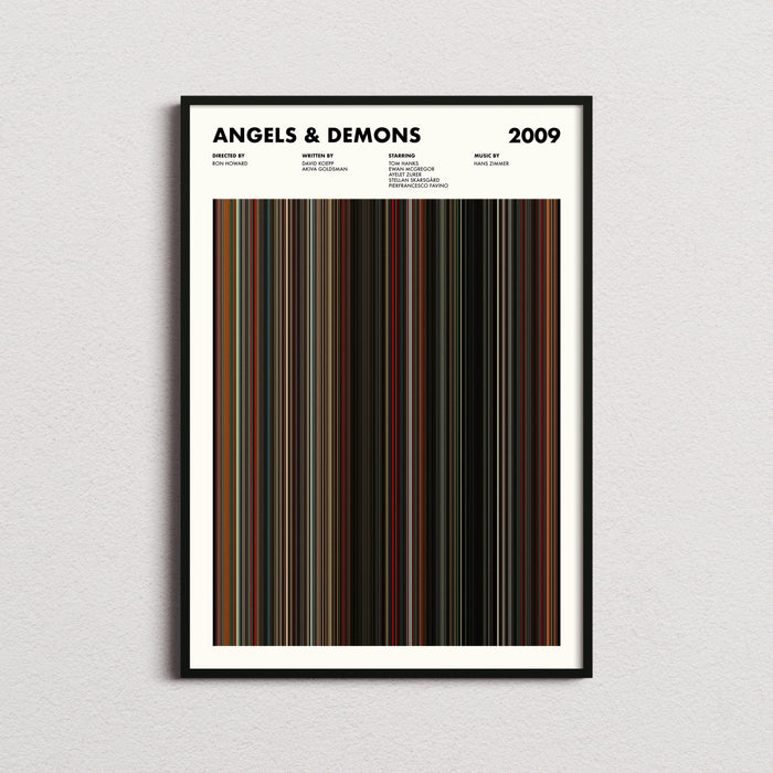 Angels and Demons Movie Barcode Poster