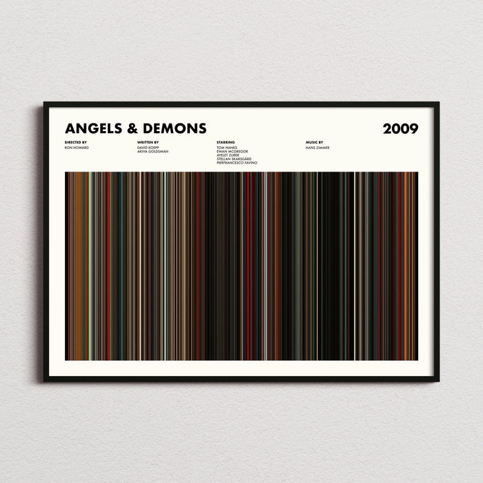Angels and Demons Movie Barcode Poster