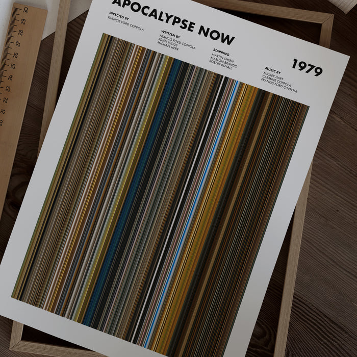 Apocalypse Now Movie Barcode Poster