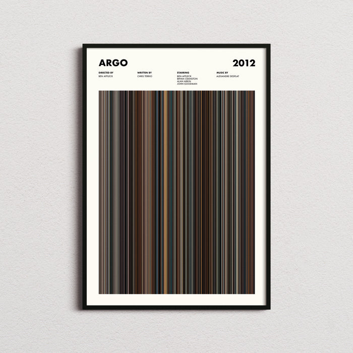 Argo Movie Barcode Poster
