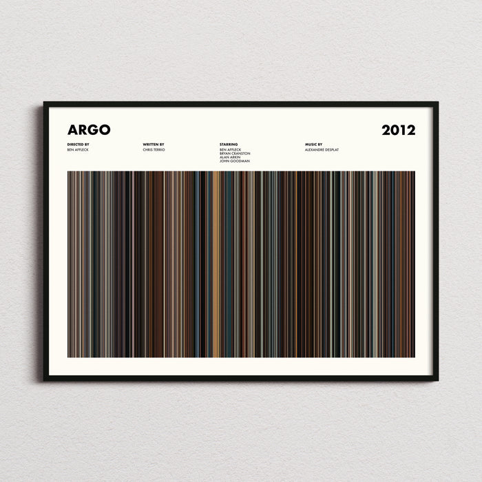 Argo Movie Barcode Poster