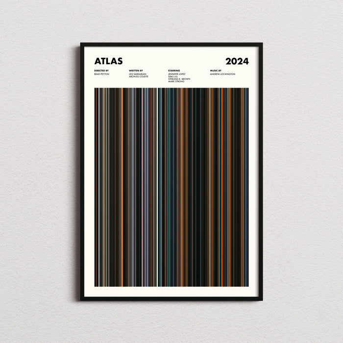 Atlas Movie Barcode Poster