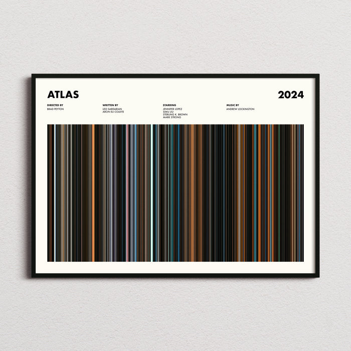 Atlas Movie Barcode Poster
