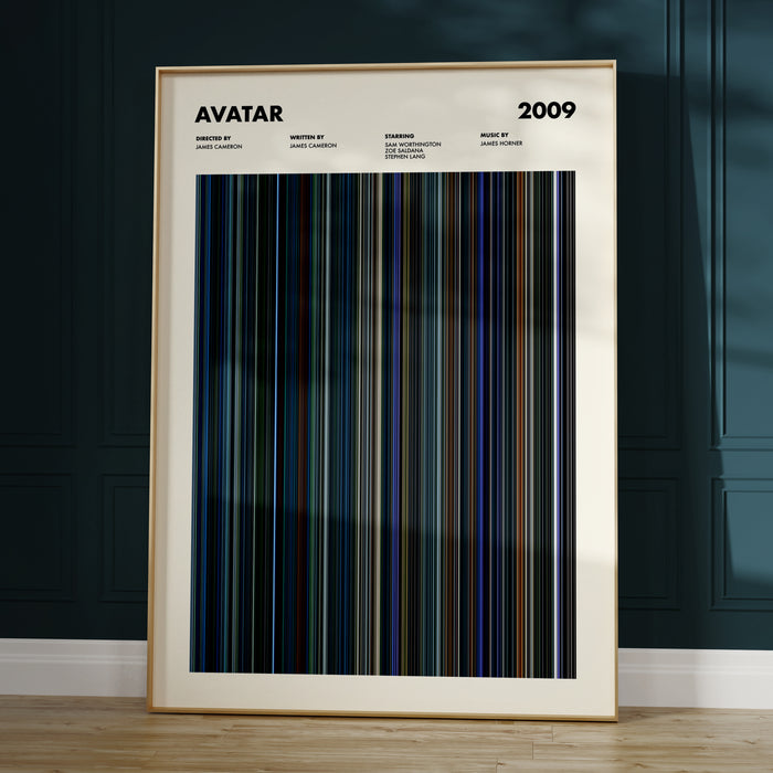 Avatar Movie Barcode Poster