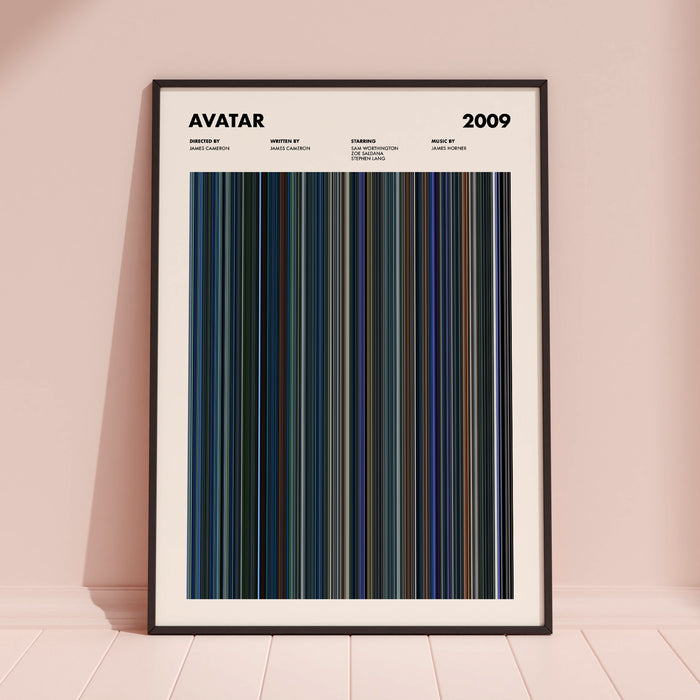Avatar Movie Barcode Poster