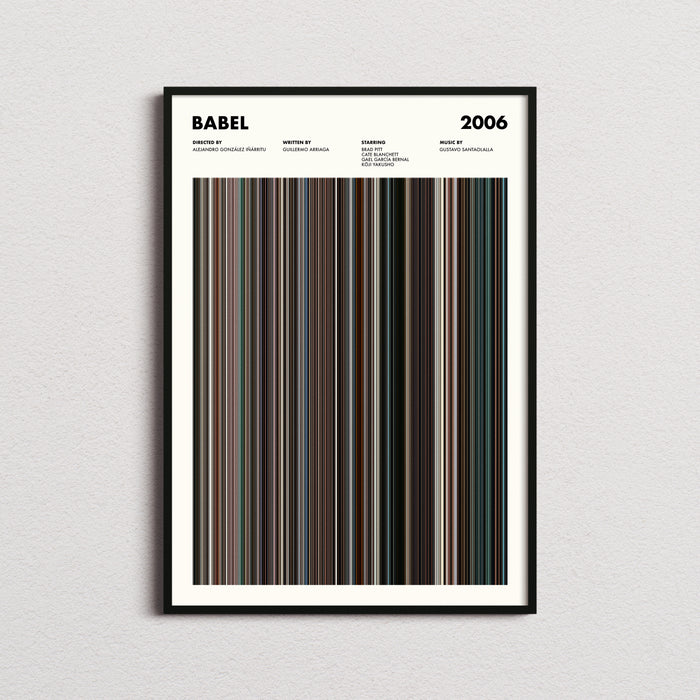 Babel Movie Barcode Poster