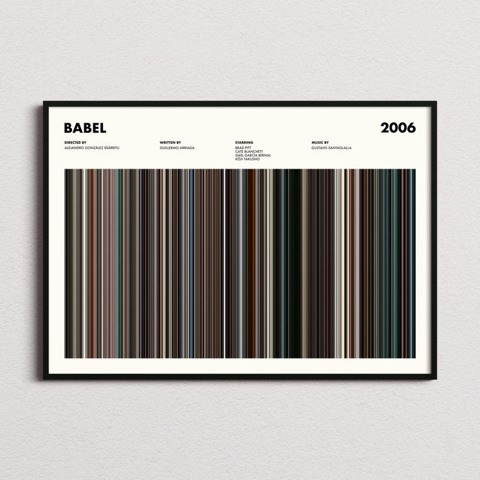 Babel Movie Barcode Poster