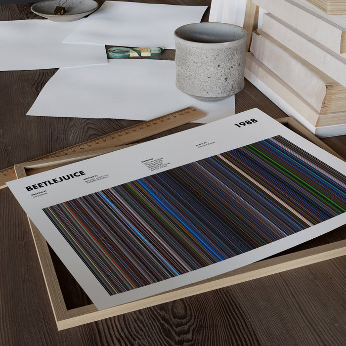 Beetlejuice Movie Barcode Poster