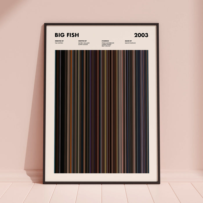 Big Fish Movie Barcode Poster