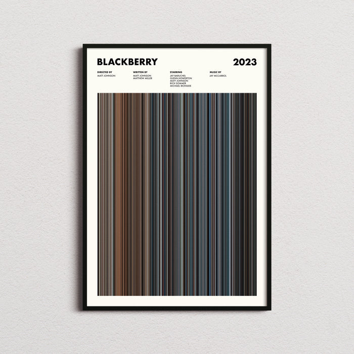 Blackberry Movie Barcode Poster