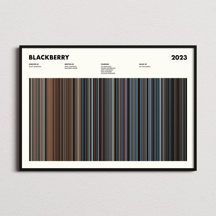 Blackberry Movie Barcode Poster
