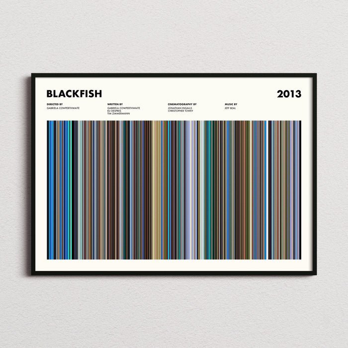 Blackfish Movie Barcode Poster