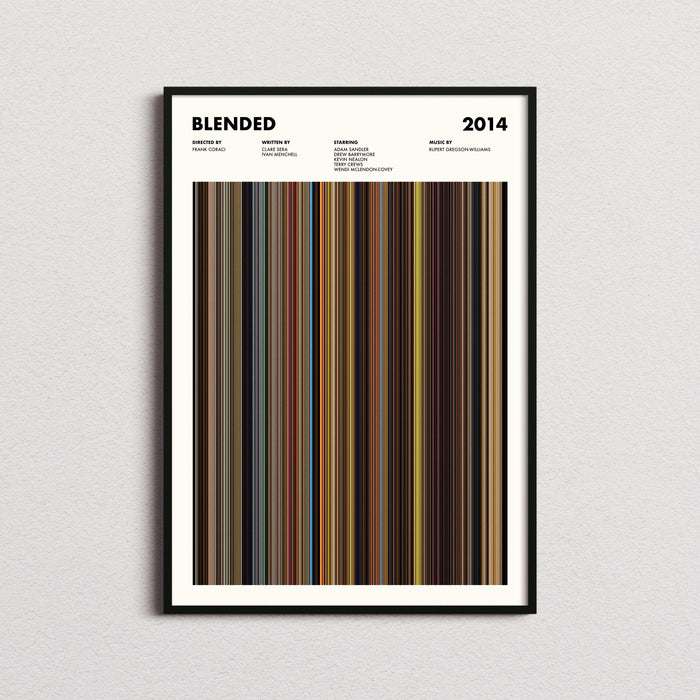 Blended Movie Barcode Poster