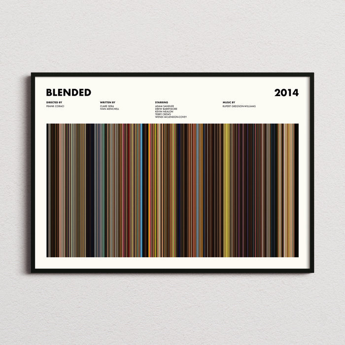 Blended Movie Barcode Poster