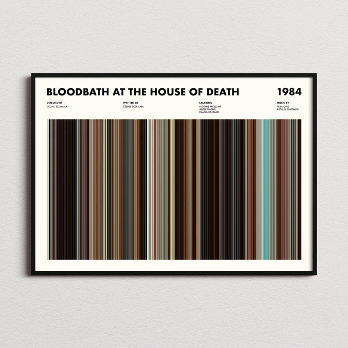 Bloodbath at the House of Death Movie Barcode Poster