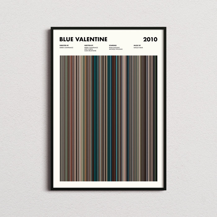 Blue Valentine Movie Barcode Poster