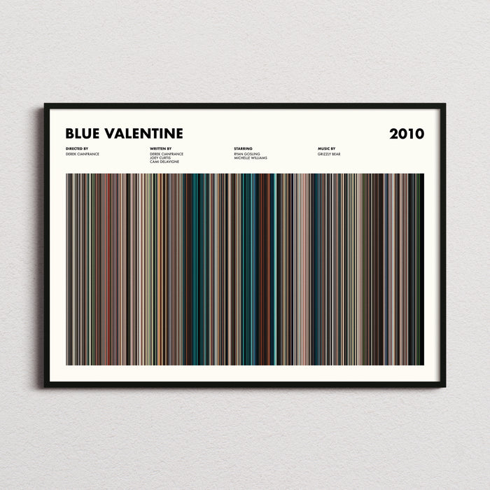 Blue Valentine Movie Barcode Poster
