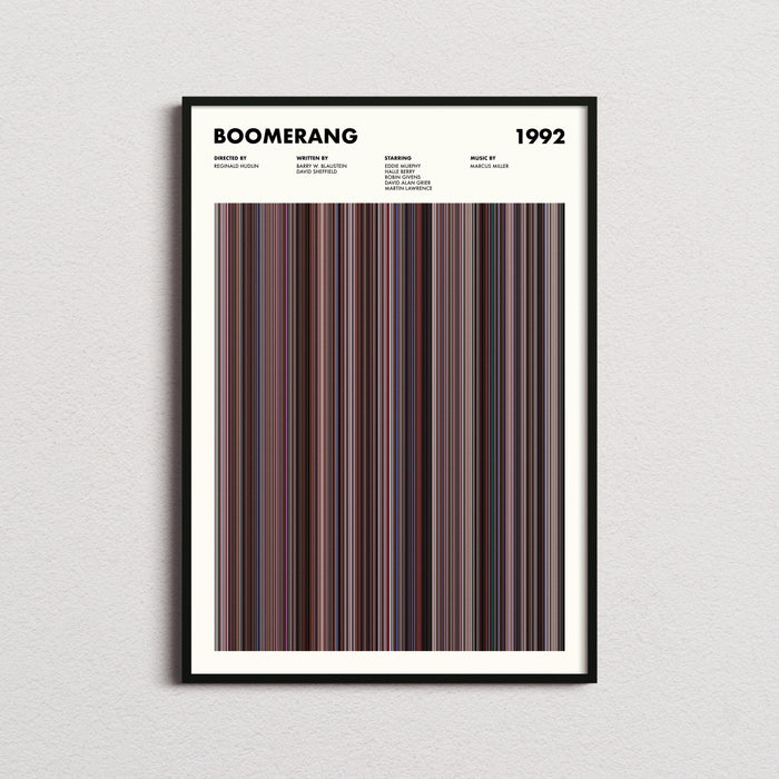 Boomerang Movie Barcode Poster