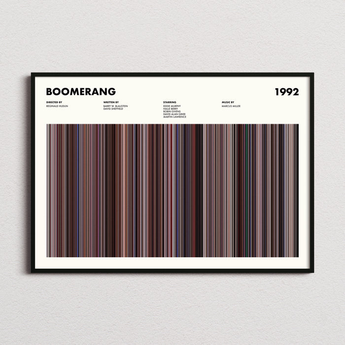 Boomerang Movie Barcode Poster