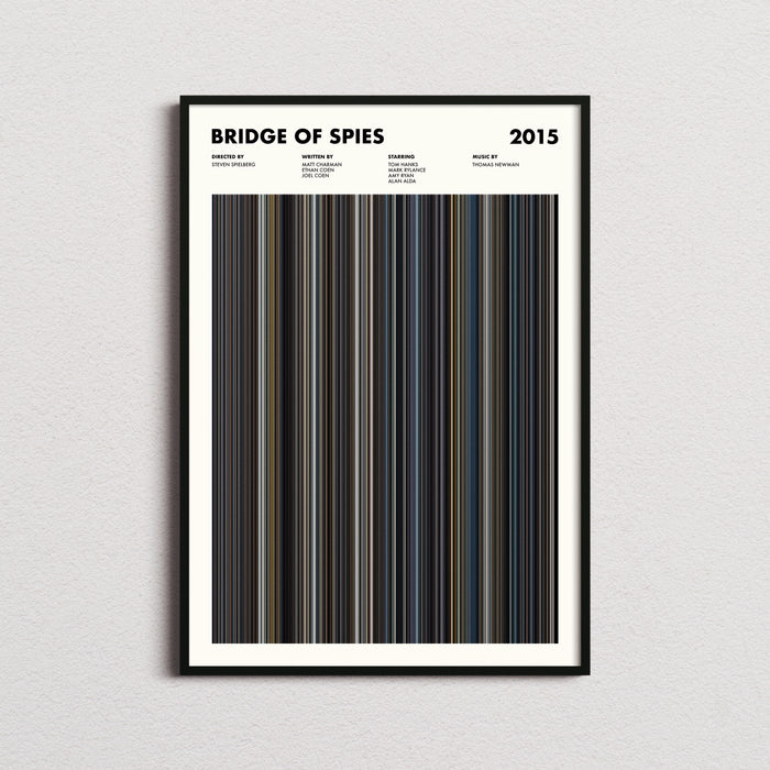 Bridge of Spies Movie Barcode Poster