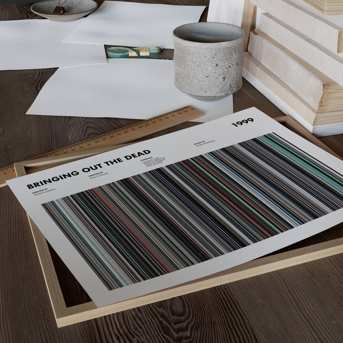 Bringing Out The Dead Movie Barcode Poster