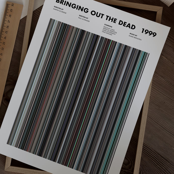 Bringing Out The Dead Movie Barcode Poster