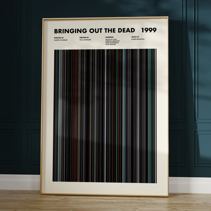 Bringing Out The Dead Movie Barcode Poster