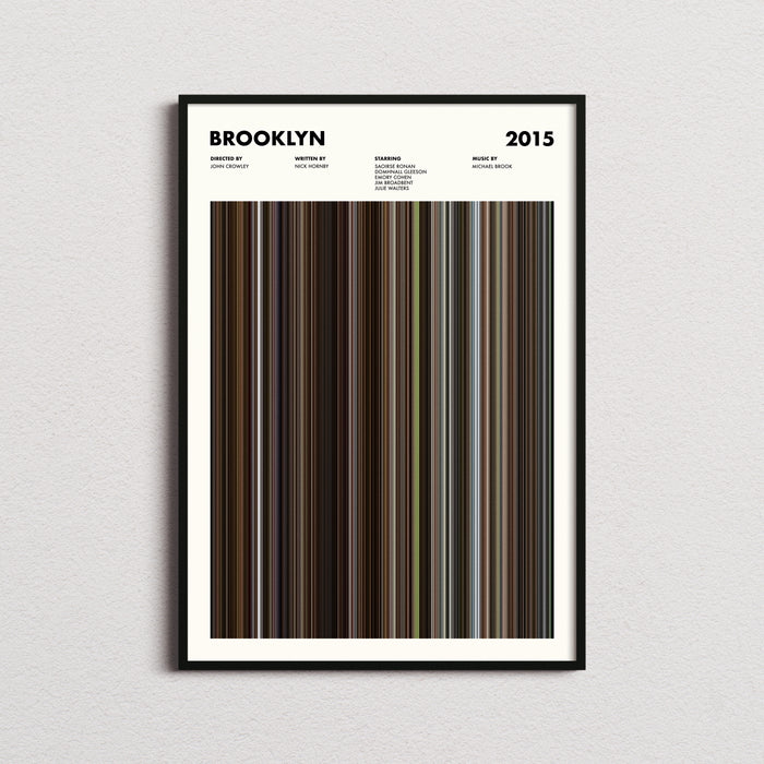 Brooklyn Movie Barcode Poster