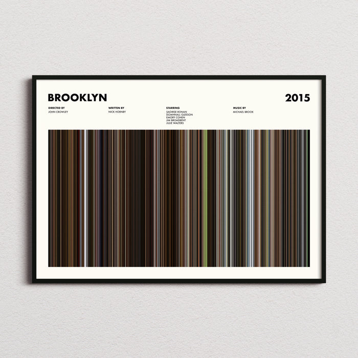 Brooklyn Movie Barcode Poster
