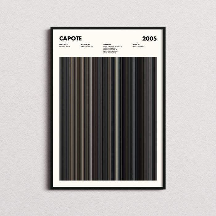 Capote Movie Barcode Poster